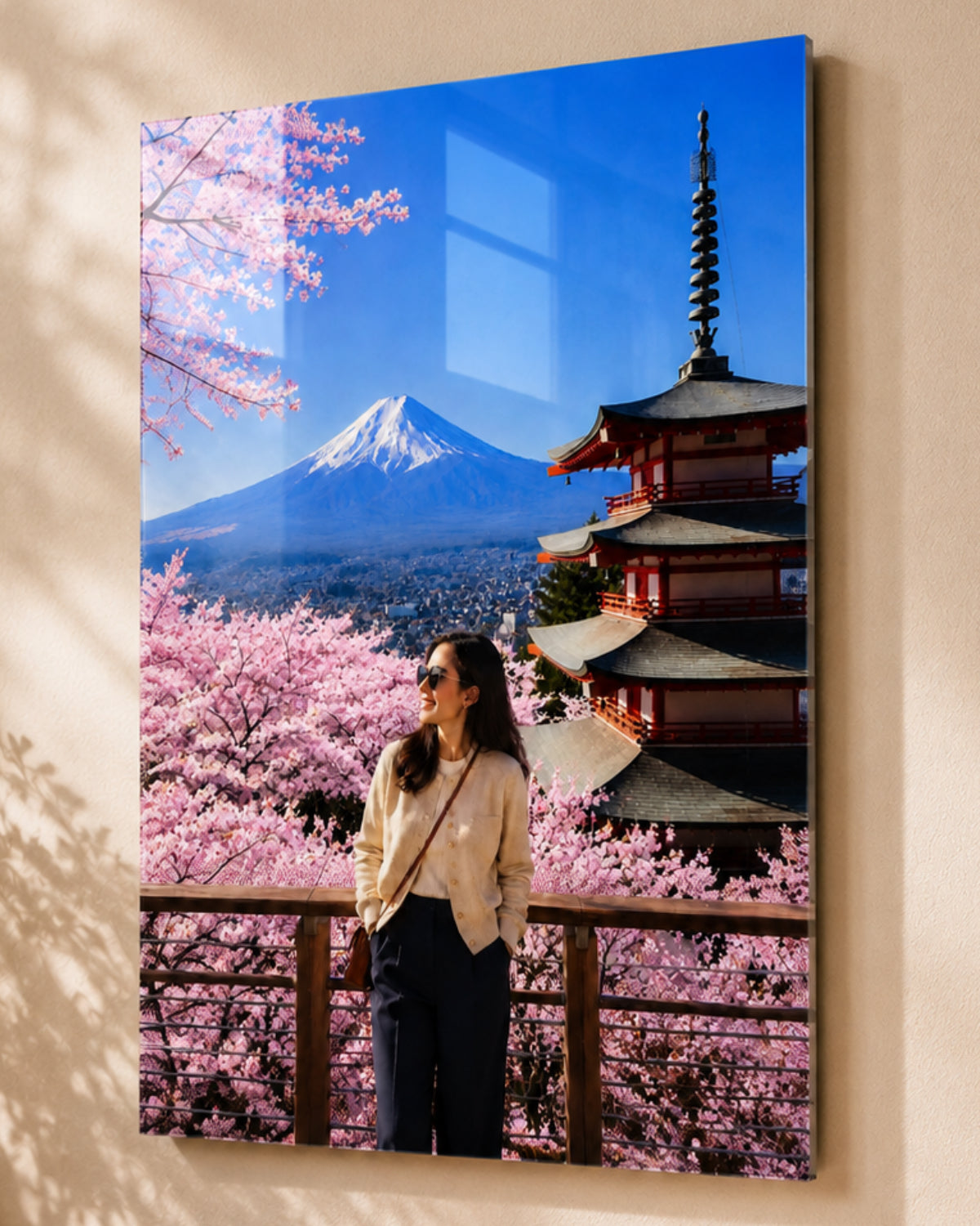 Travel memory metal artwork featuring Fushimi Inari