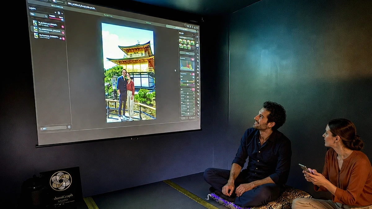 Photo preparation for a metal artwork